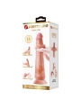 Dildo Realista con Piel Deslizante Bronceado 25 cm