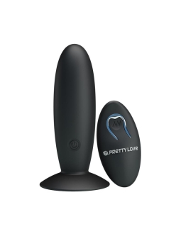 Plug Anal con Control Remoto Color Negro