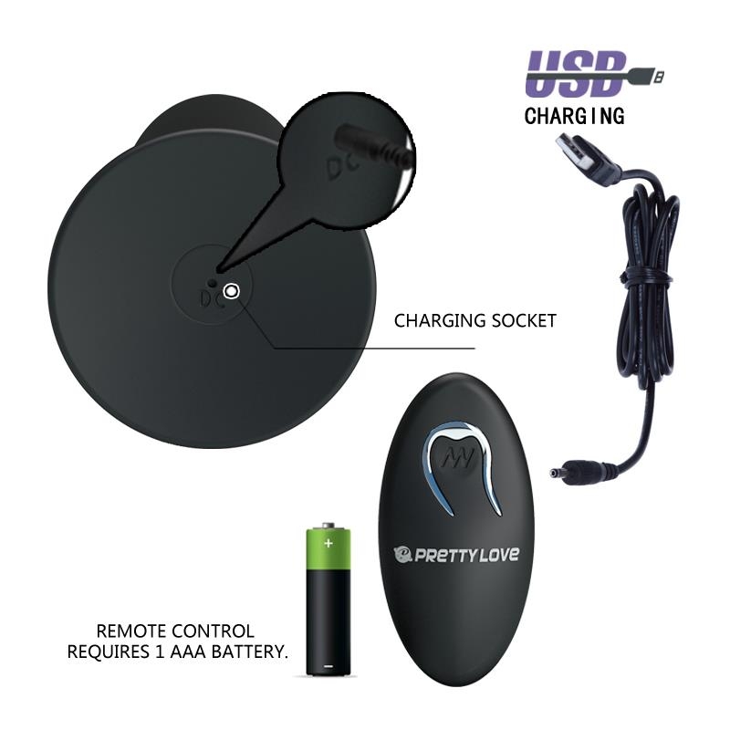 Plug Anal con Control Remoto Color Negro Plug Anal con Control Remoto Color Negro