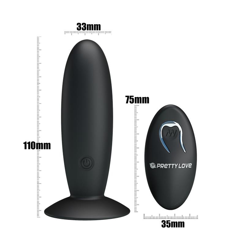 Plug Anal con Control Remoto Color Negro Plug Anal con Control Remoto Color Negro