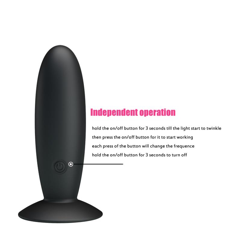 Plug Anal con Control Remoto Color Negro Plug Anal con Control Remoto Color Negro