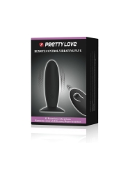 Plug Anal con Control Remoto Color Negro