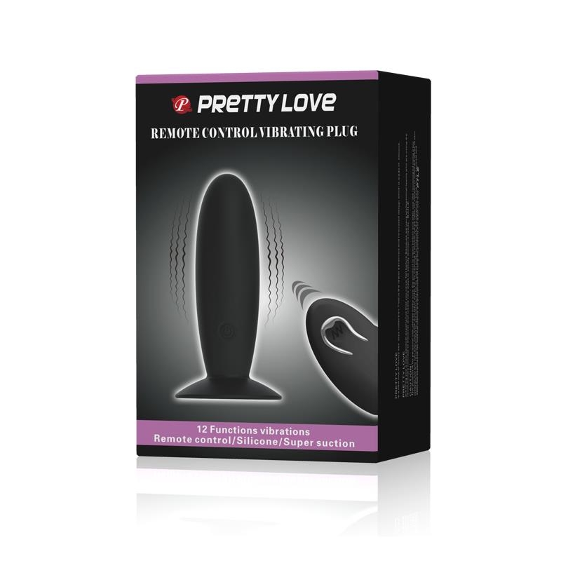 Plug Anal con Control Remoto Color Negro Plug Anal con Control Remoto Color Negro