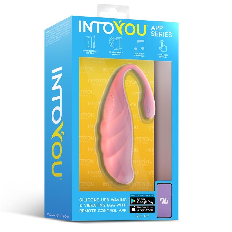 Huevo Vibrador con Movimiento Waving con APP USB