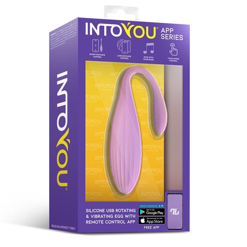 Huevo Vibrador con Bolas Internas con Rotacion y APP USB