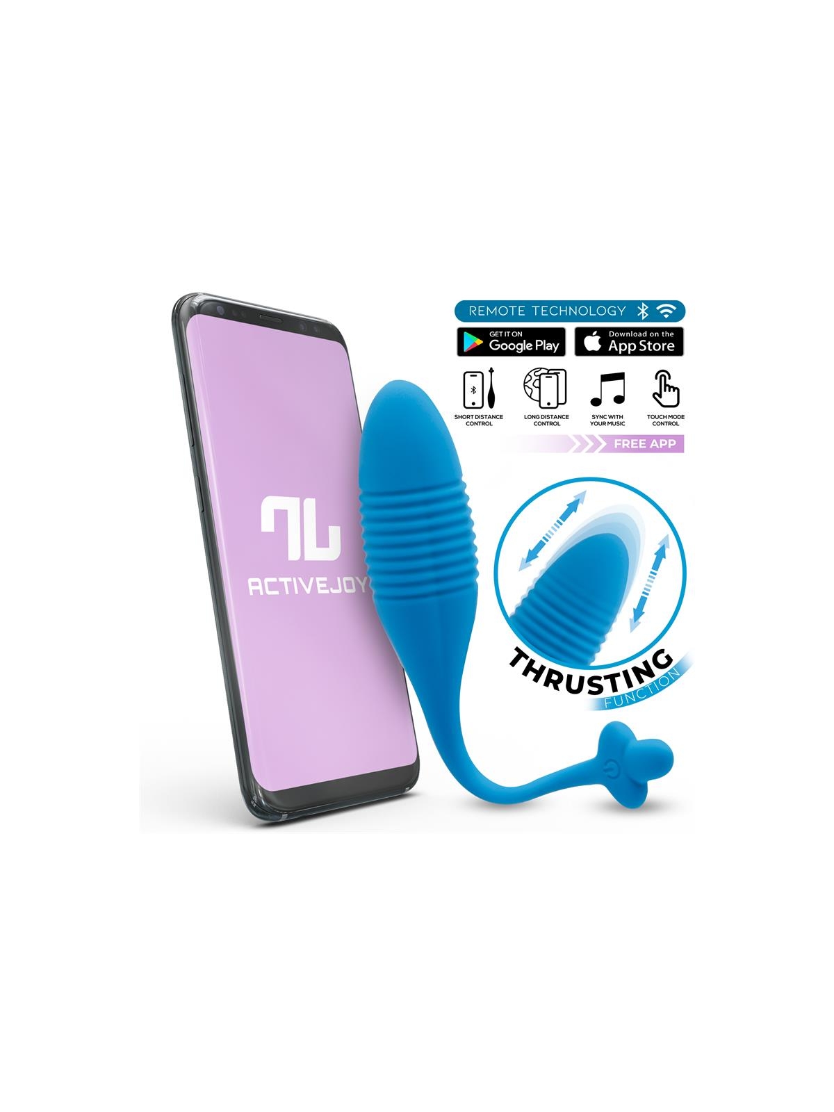 Huevo con Up and Down Thrusting y APP USB