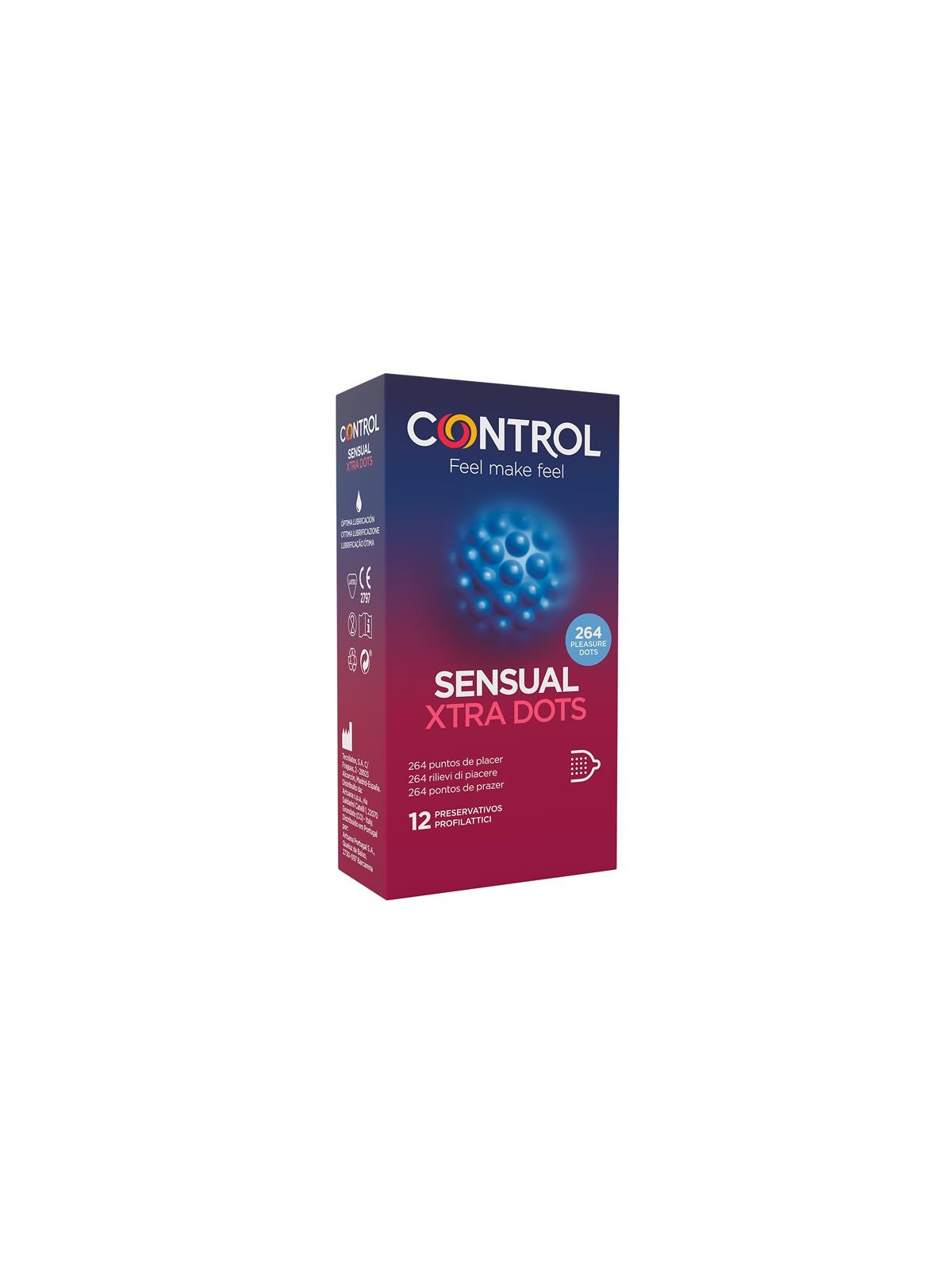 Sensual Xtra Dots Punteados 12 uds