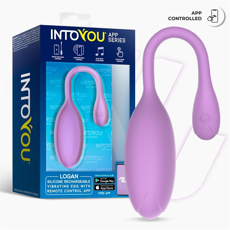 Logan Huevo Vibrador con APP Unibody Purpura