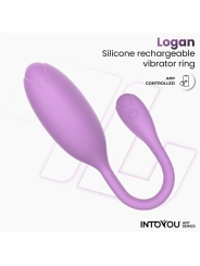 Logan Huevo Vibrador con APP Unibody Purpura