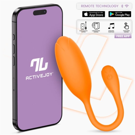 Logan Huevo Vibrador con APP Unibody Naranja