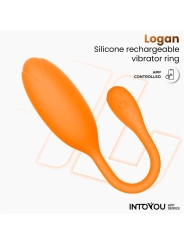 Logan Huevo Vibrador con APP Unibody Naranja