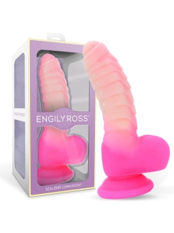 Scalidor Dildo Unicorn Brilla en la Oscuridad Silicona Liquida 18 cm