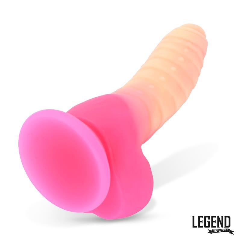 Scalidor Dildo Unicorn Brilla en la Oscuridad Silicona Liquida 18 cm