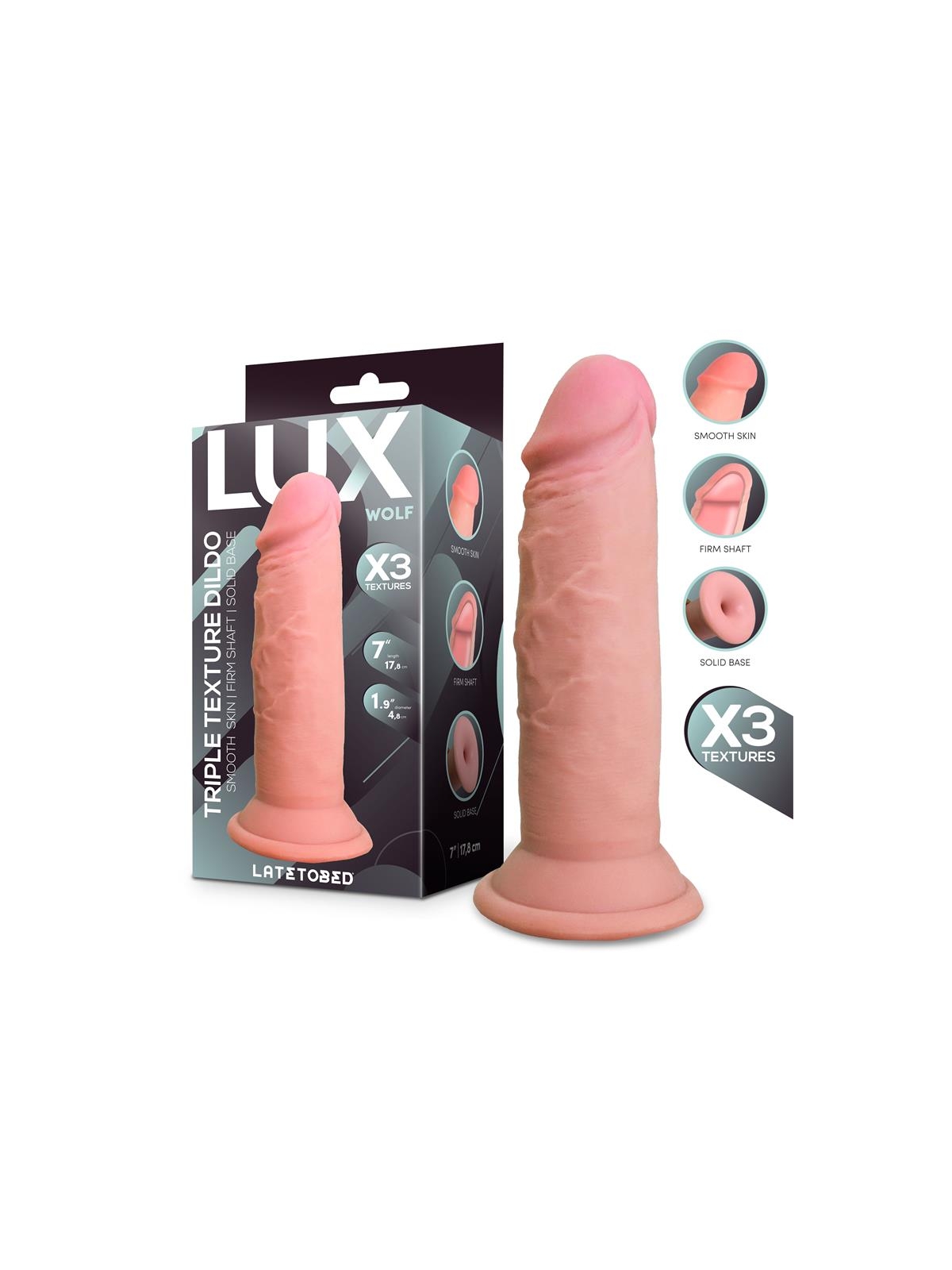 Wolf Dildo Triple Texture 7