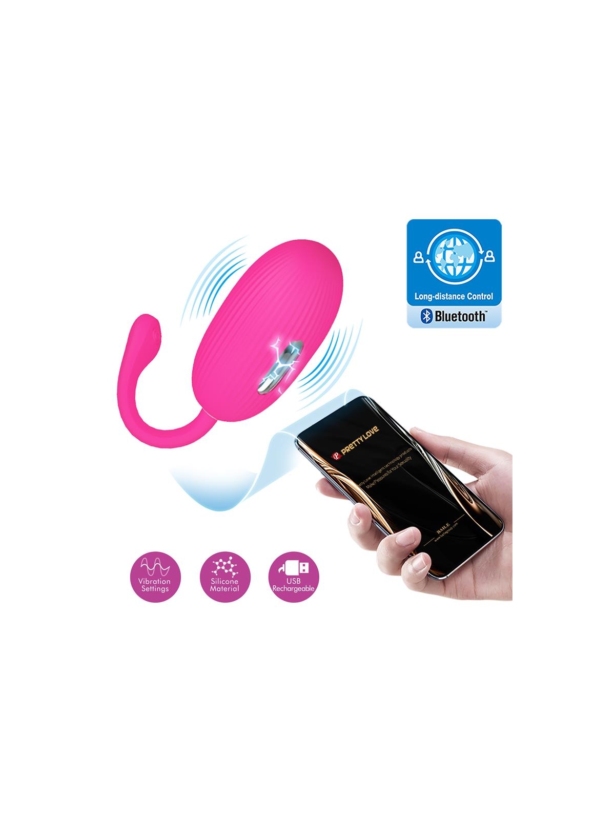 Doreen Huevo Vibrador con Electro Shock y App