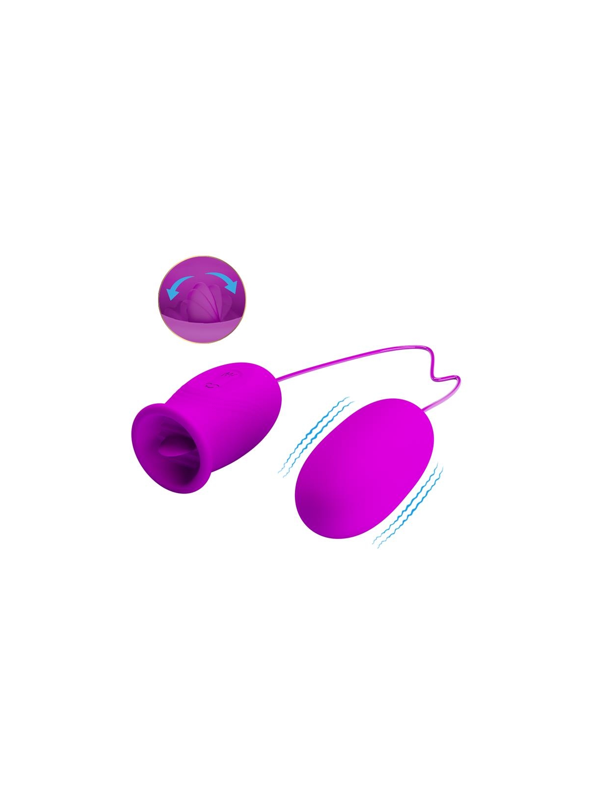 Daisy Huevo Vibrador y Estimulador con Lengua