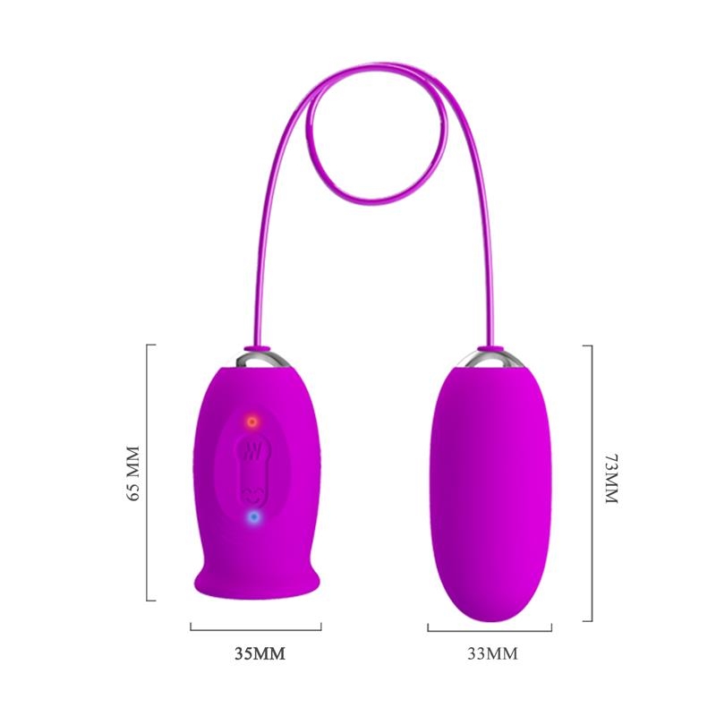 Daisy Huevo Vibrador y Estimulador con Lengua Daisy Huevo Vibrador y Estimulador con Lengua