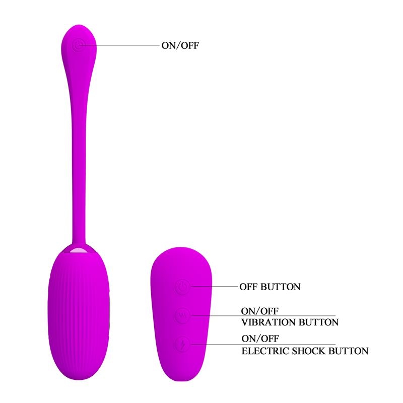 Shock Fun Huevo Vibrador con Electro Shock y Control Remoto Shock Fun Huevo Vibrador con Electro Shock y Control Remoto