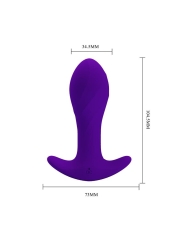 Estimulador Anal con Vibracion Purpura