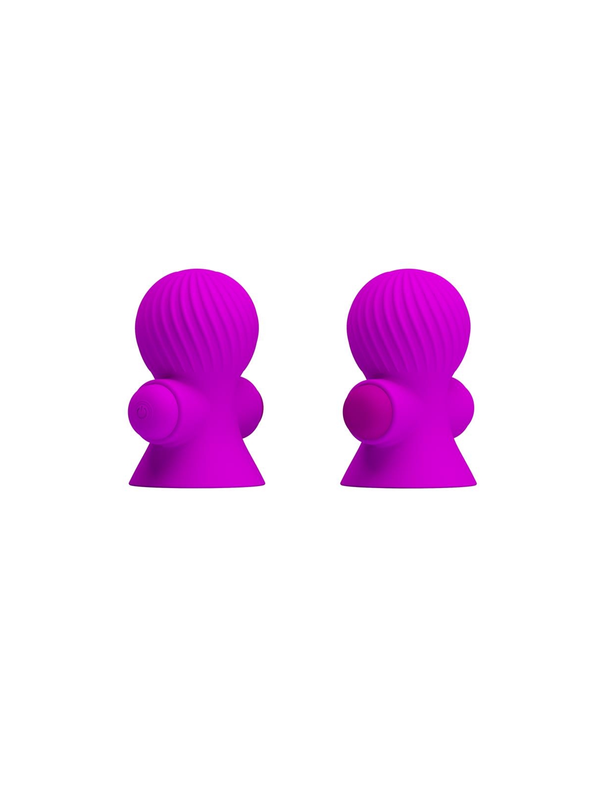 Funda para los Pezones con Vibracion Rosa