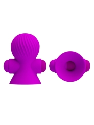 Funda para los Pezones con Vibracion Rosa