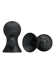 Funda para los Pezones con Vibracion Negro
