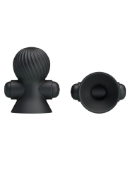 Funda para los Pezones con Vibracion Negro