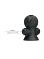 Funda para los Pezones con Vibracion Negro