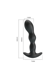 Yale Plug Anal con Vibracion Negro