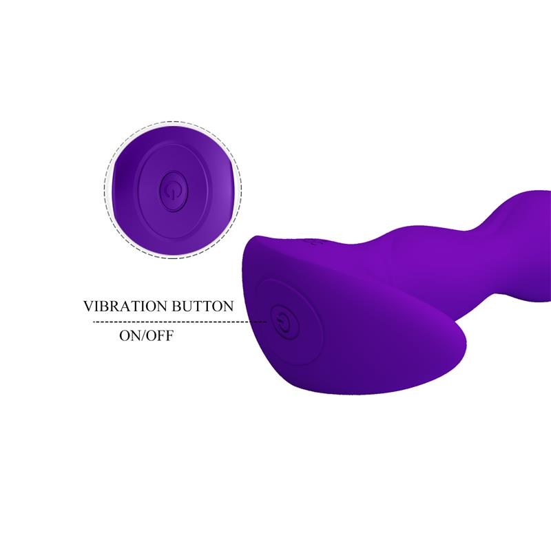 Yale Plug Anal con Vibracion Purpura Yale Plug Anal con Vibracion Purpura
