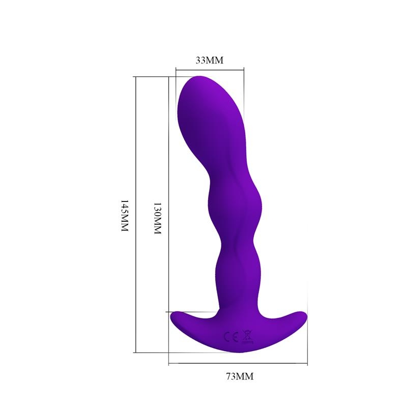 Yale Plug Anal con Vibracion Purpura Yale Plug Anal con Vibracion Purpura