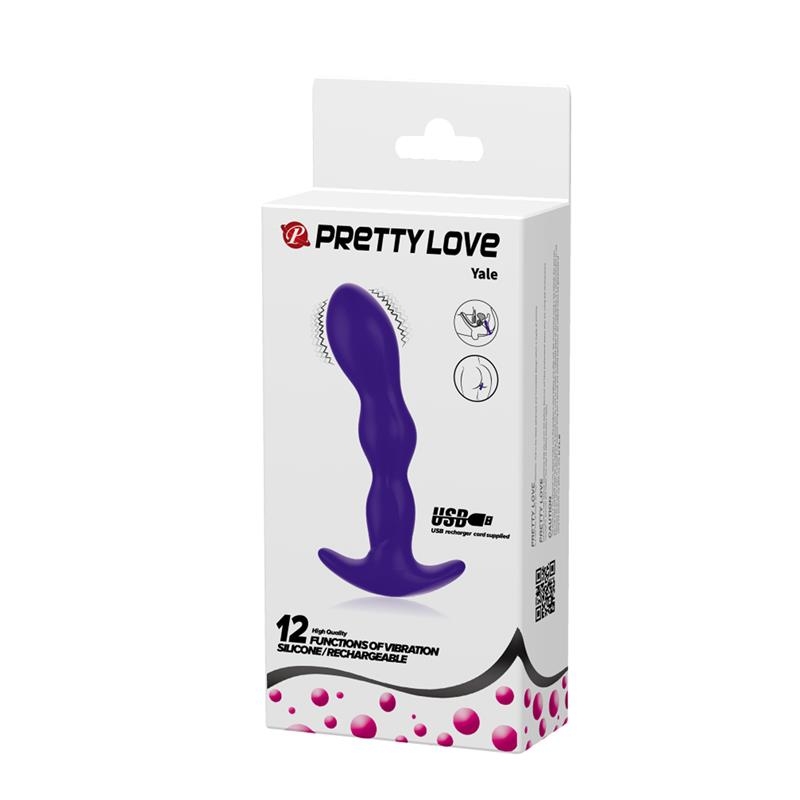 Yale Plug Anal con Vibracion Purpura Yale Plug Anal con Vibracion Purpura