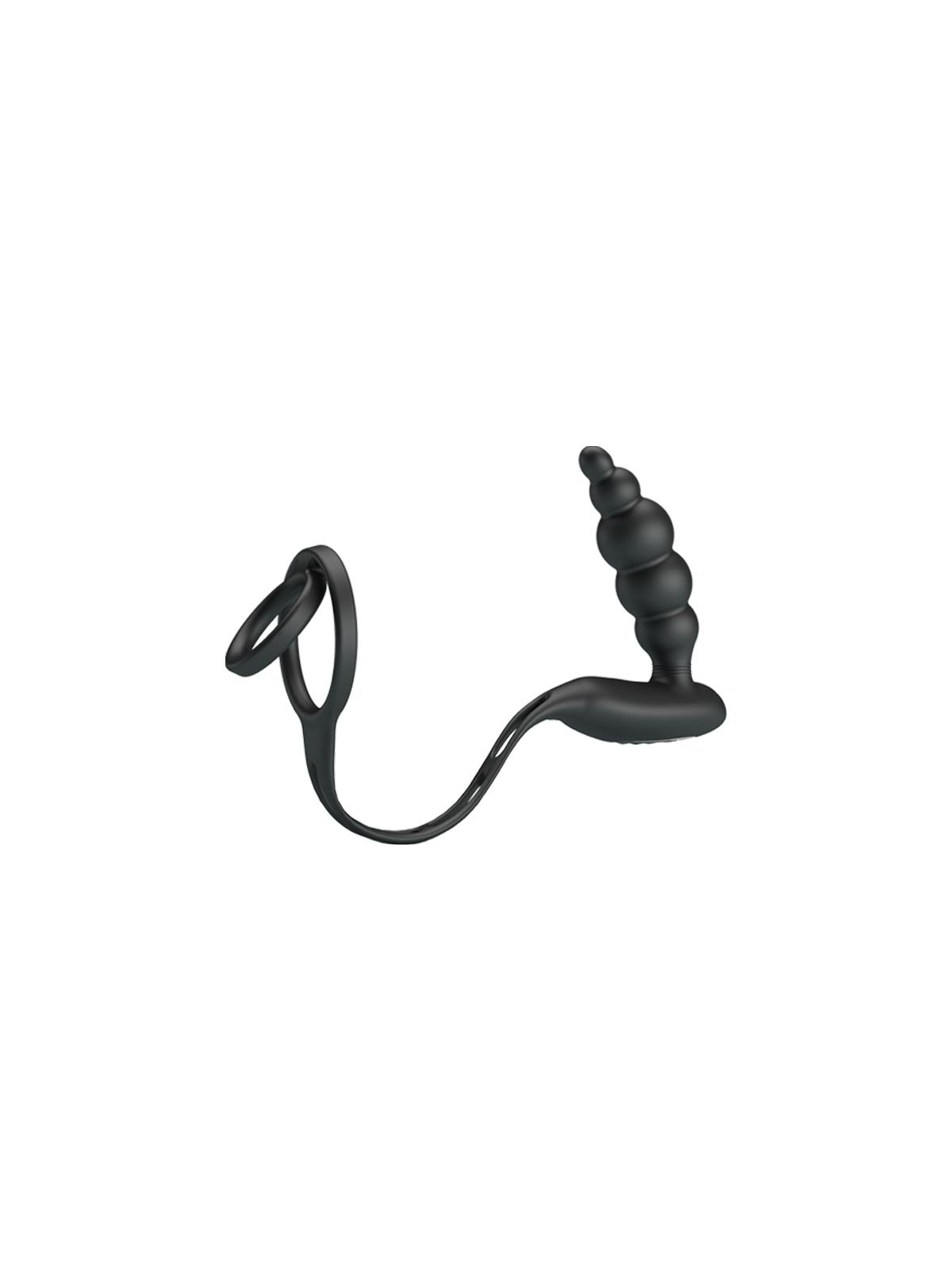 Plug Anal con Anillo para el Pene con Vibracion
