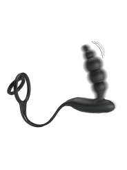 Plug Anal con Anillo para el Pene con Vibracion