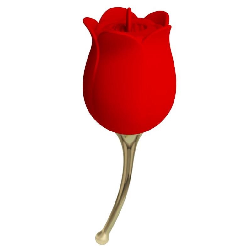 Rose Lover Estimulador con Vibracion y Licking Rose Lover Estimulador con Vibracion y Licking