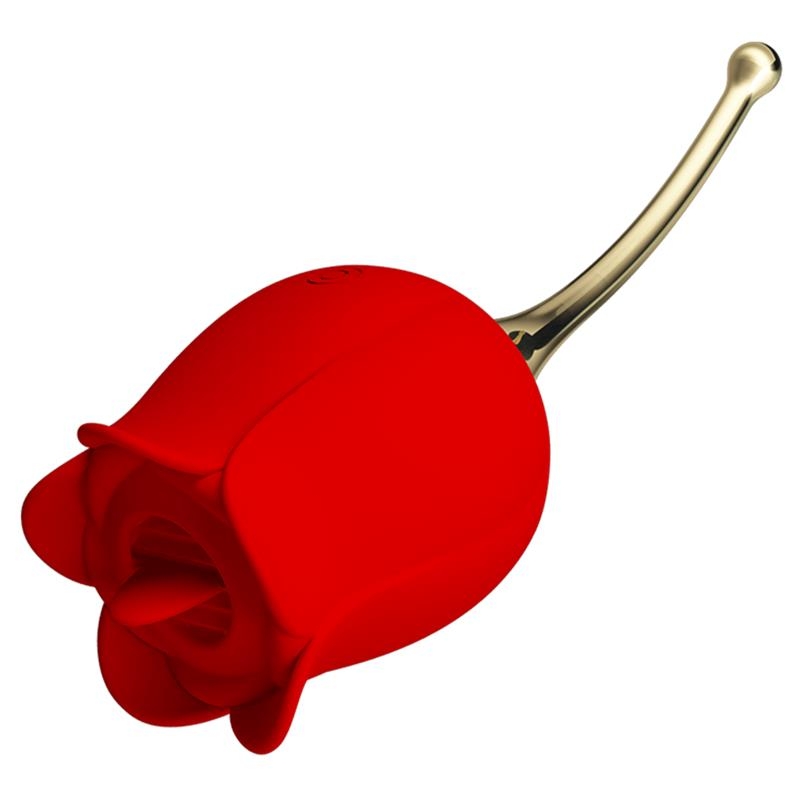 Rose Lover Estimulador con Vibracion y Licking Rose Lover Estimulador con Vibracion y Licking