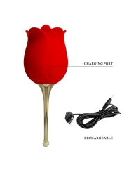 Rose Lover Estimulador con Vibracion y Licking