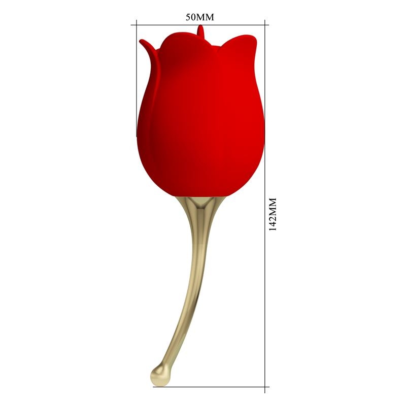 Rose Lover Estimulador con Vibracion y Licking Rose Lover Estimulador con Vibracion y Licking