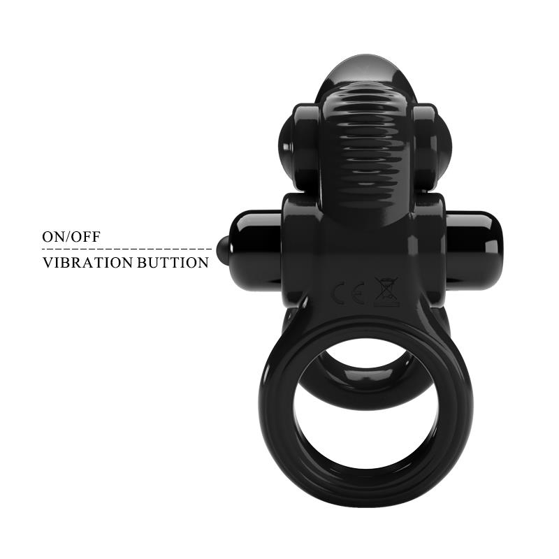 Passionate Anillo Doble para el Pene con Vibracion Passionate Anillo Doble para el Pene con Vibracion
