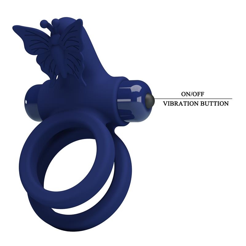 Anillo Doble para el Pene con Vibracion Anillo Doble para el Pene con Vibracion