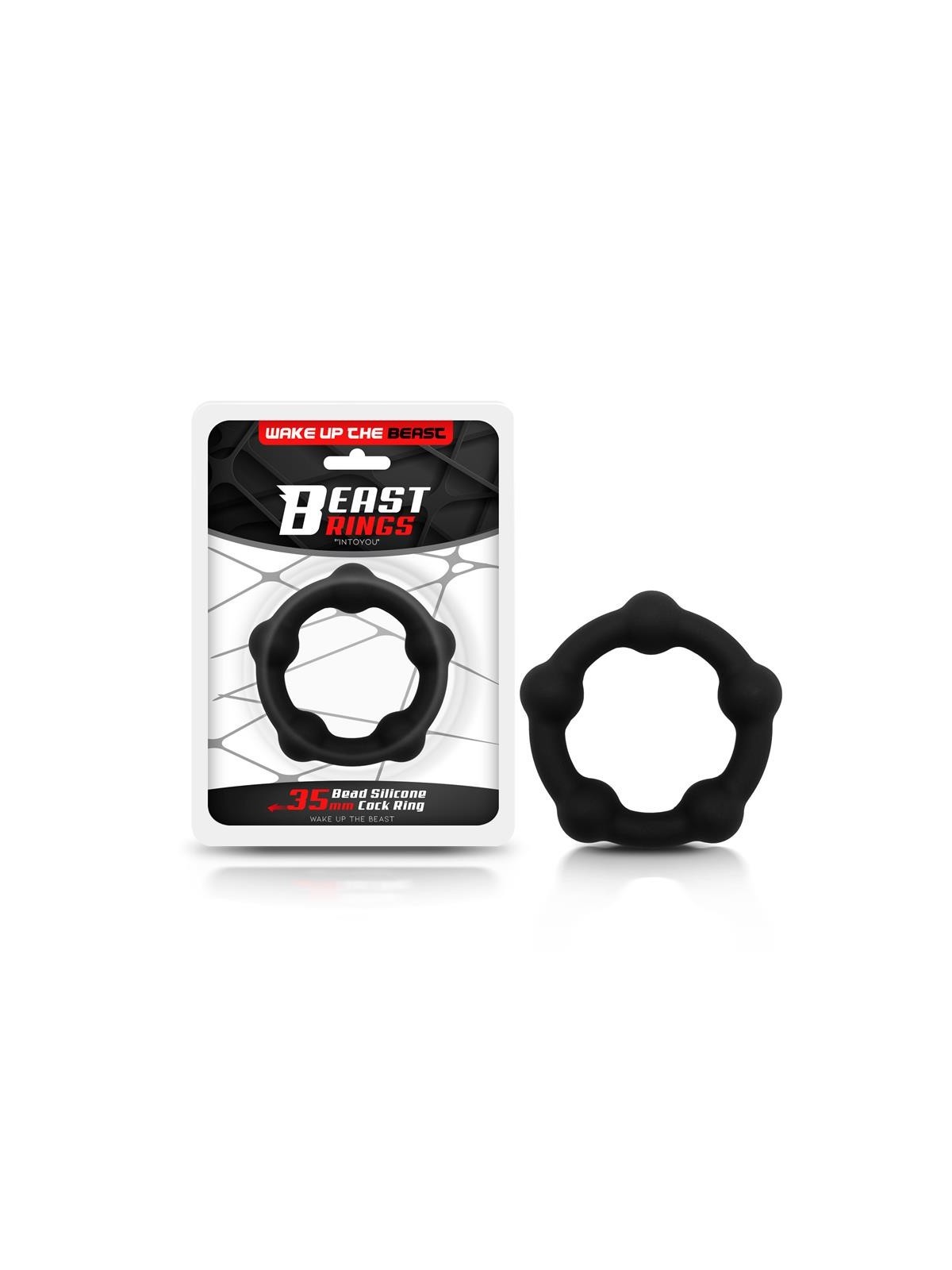Anillo para el Pene Silicona Solida 35 cm Negro