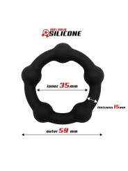 Anillo para el Pene Silicona Solida 35 cm Negro
