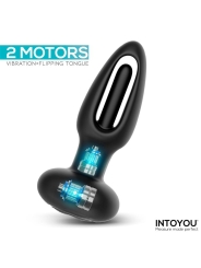 Sasha Plug con Vibracion y Lengua Flipping yControl Remoto