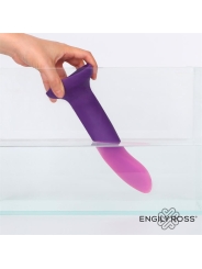 Dildo que Cambia de Color Purpura a Rosa Talla S Silicona Liquida 14 cm