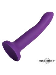 Dildo que Cambia de Color Purpura a Rosa Talla S Silicona Liquida 14 cm