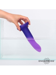 Dildo que Cambia de Color Purpura a Rosa Talla S Silicona Liquida 14 cm