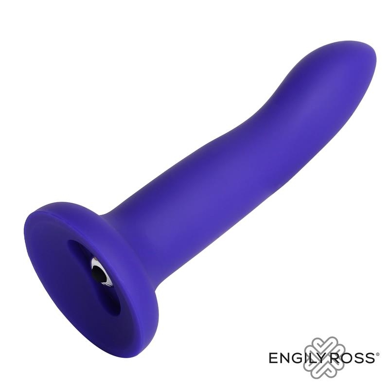 Dildo que Cambia de Color Purpura a Rosa Talla S Silicona Liquida 14 cm