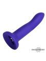 Dildo que Cambia de Color Purpura a Rosa Talla S Silicona Liquida 14 cm