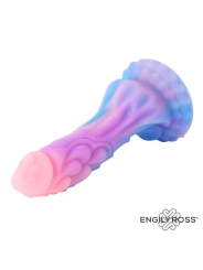 Dildo Dragon Brilla en la Oscuridad Silicona Liquida 18 cm