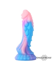 Dildo Dragon Brilla en la Oscuridad Silicona Liquida 18 cm